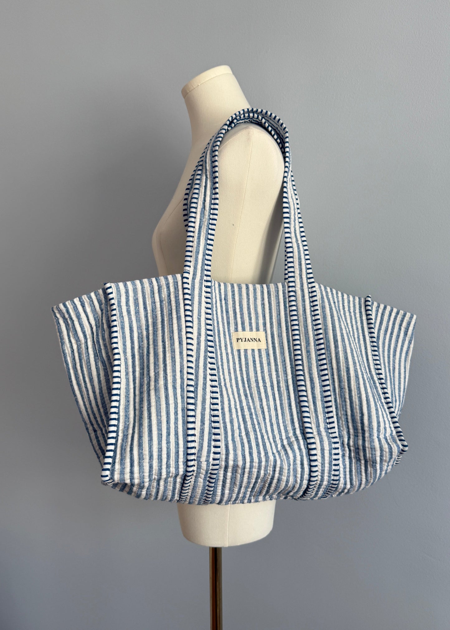 Beachbag Blau Gestreift