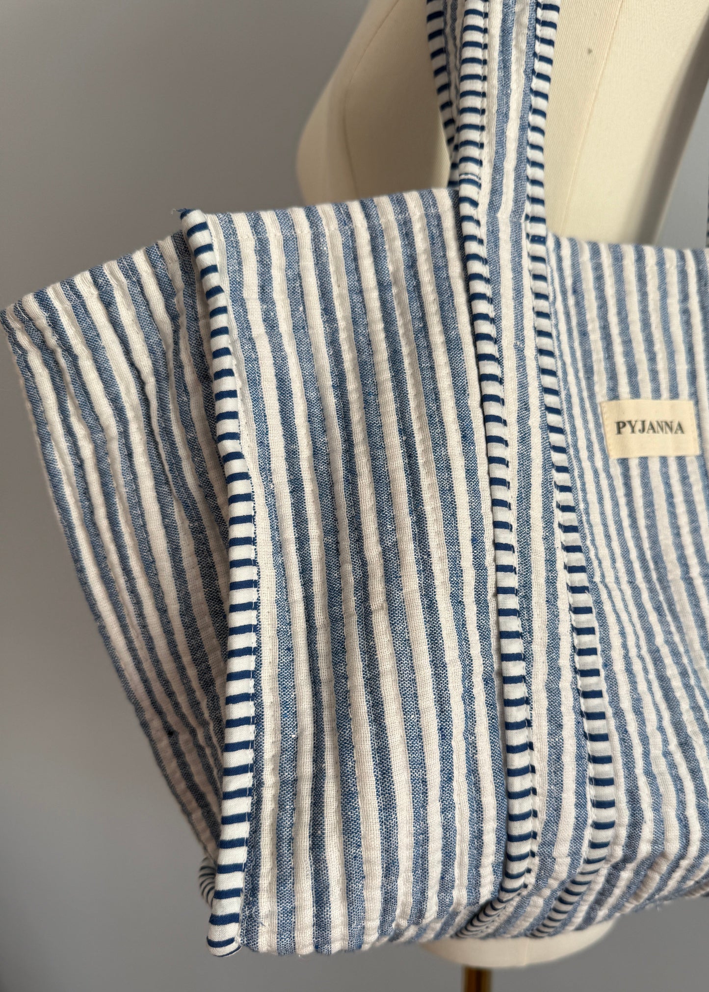 Beachbag Blau Gestreift