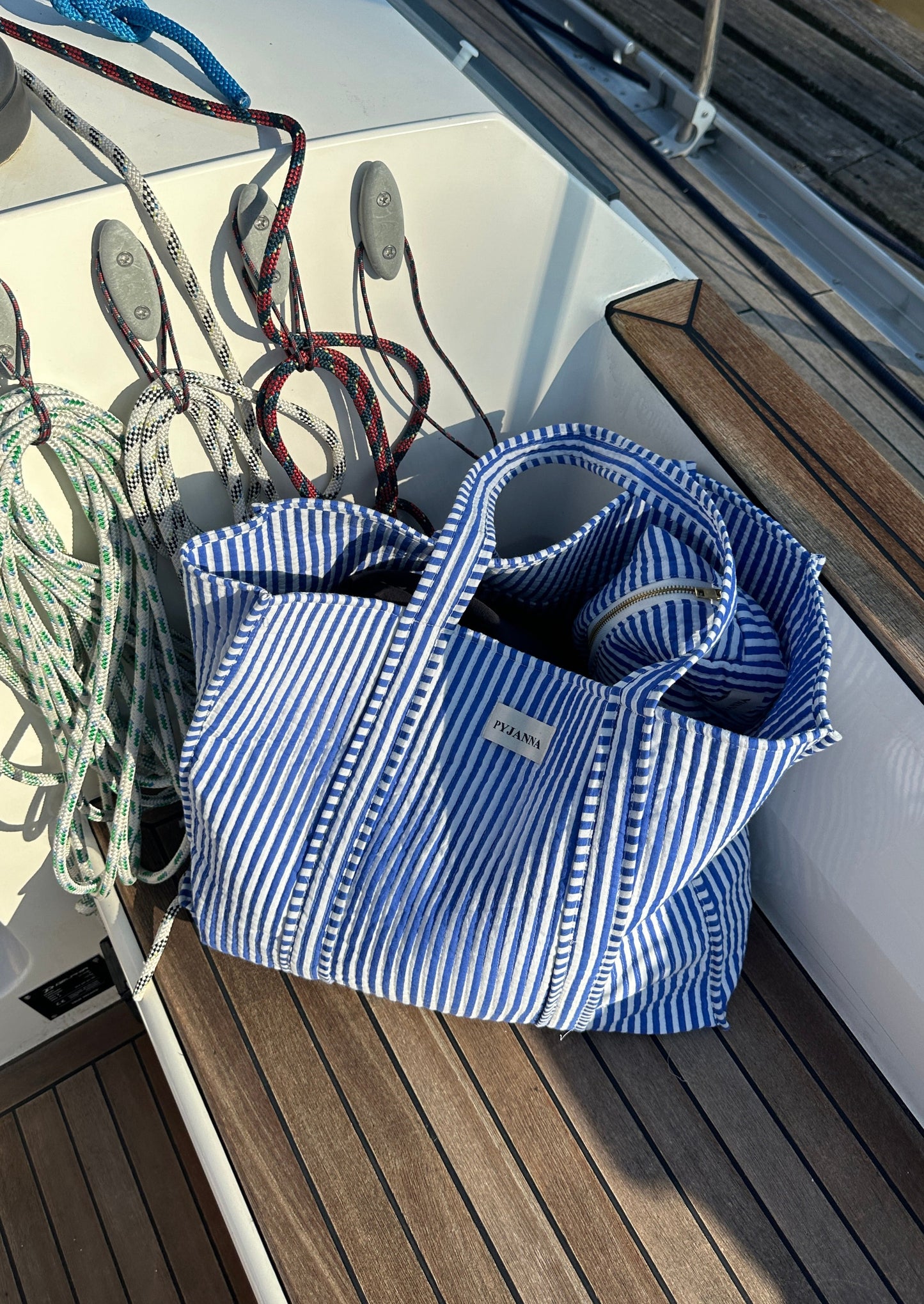 Shopper Blue Striped