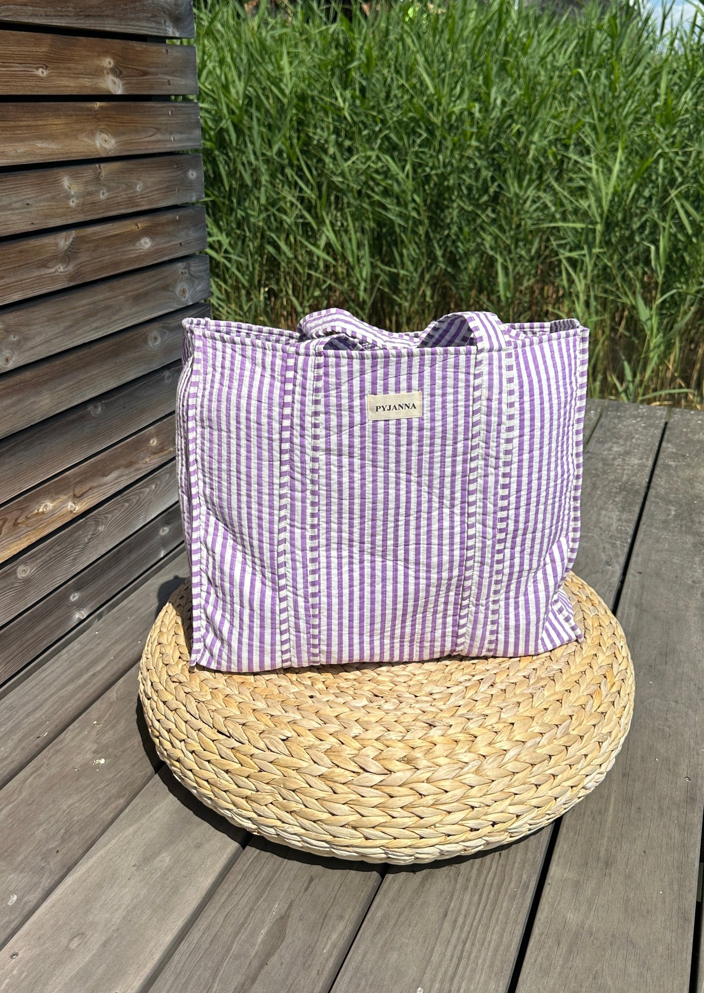 Shopper Lilac Striped