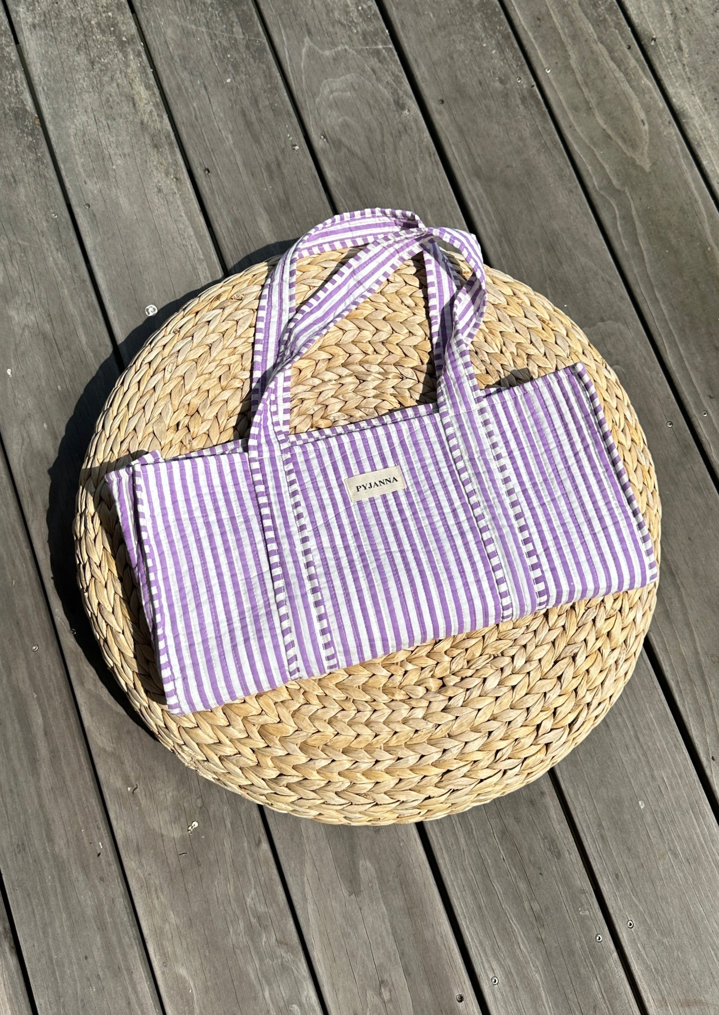 Shopper Lilac Striped