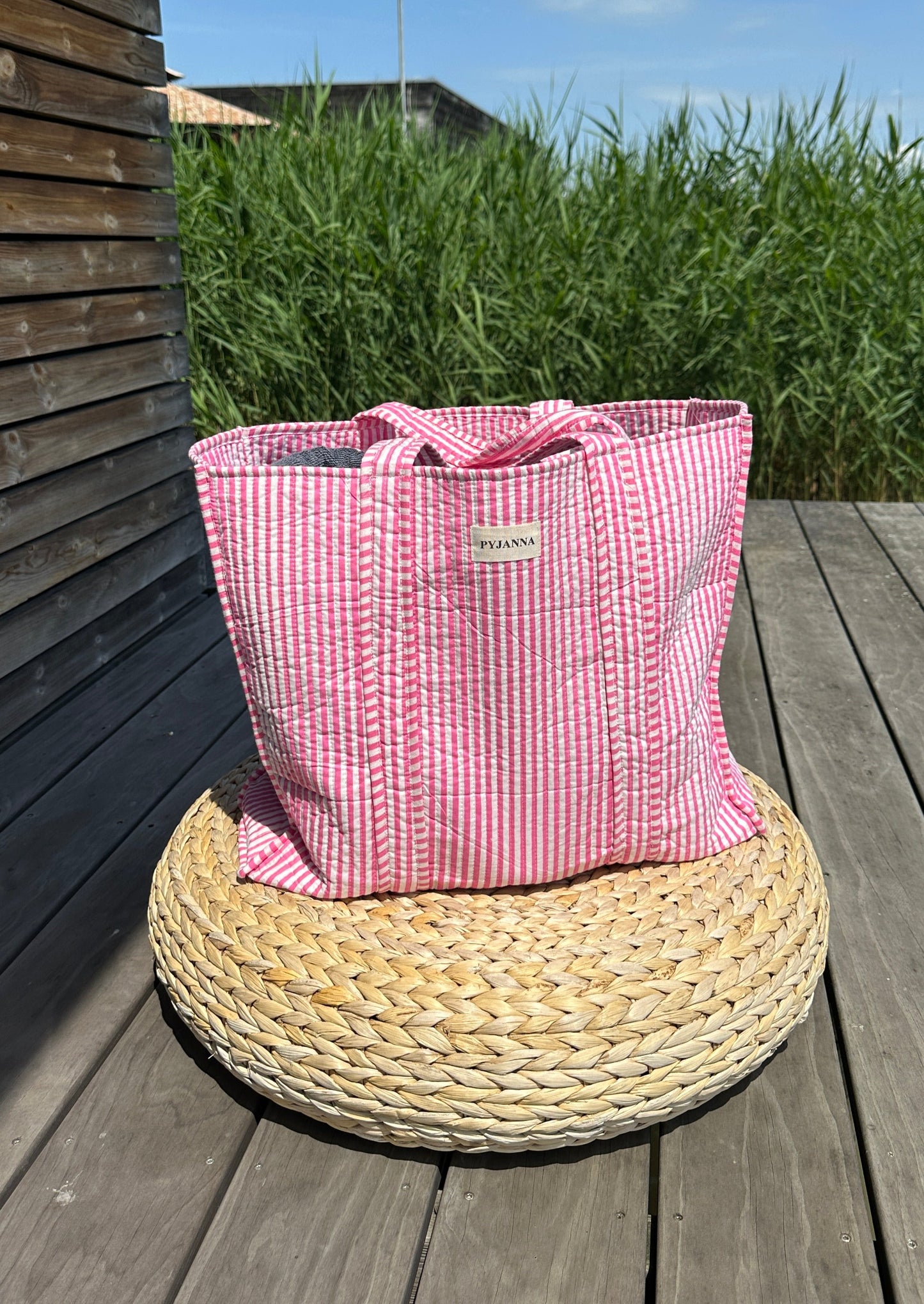 Shopper Pink Striped